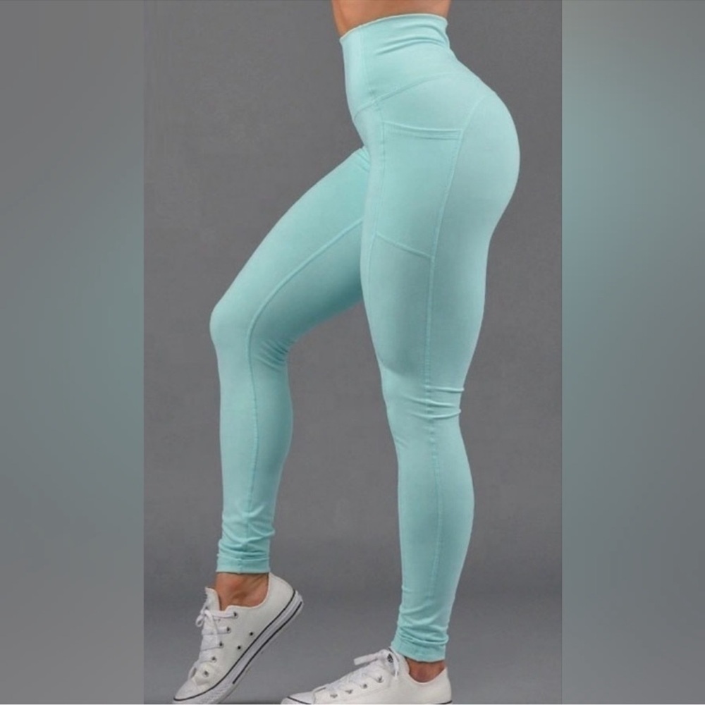Buffbunny Luna Pocket Leggings Womens Small High Rise Compression Yoga Pilates